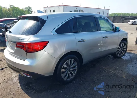 2014 Acura Mdx Technology Package from USA, damaged, VIN 5FRYD4H49EB008286